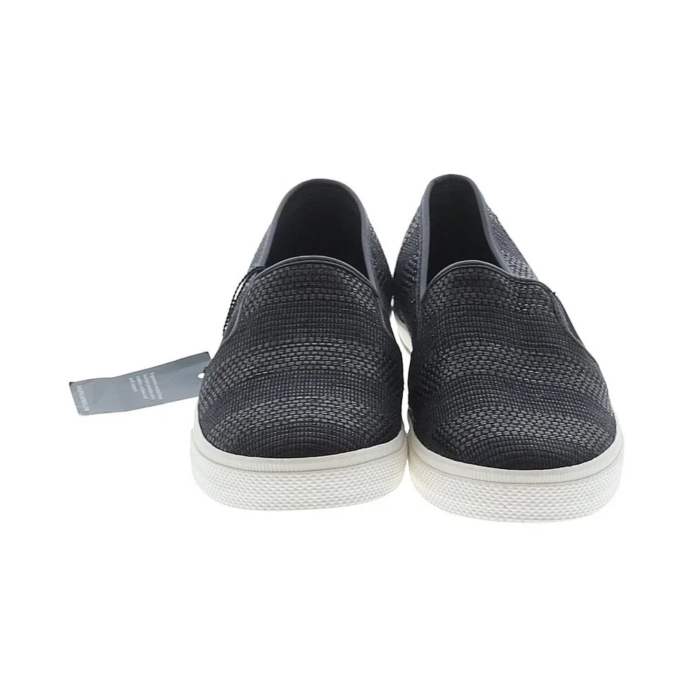 New Lauren Ralph Lauren black basket weave slip on, size 8M - Picture 2 of 2